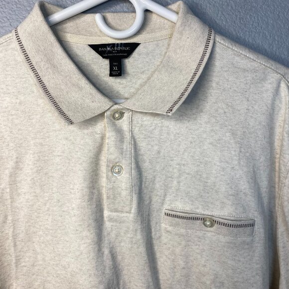 Banana Republic Cream Vintage Inspired Polo - Picture 3 of 5